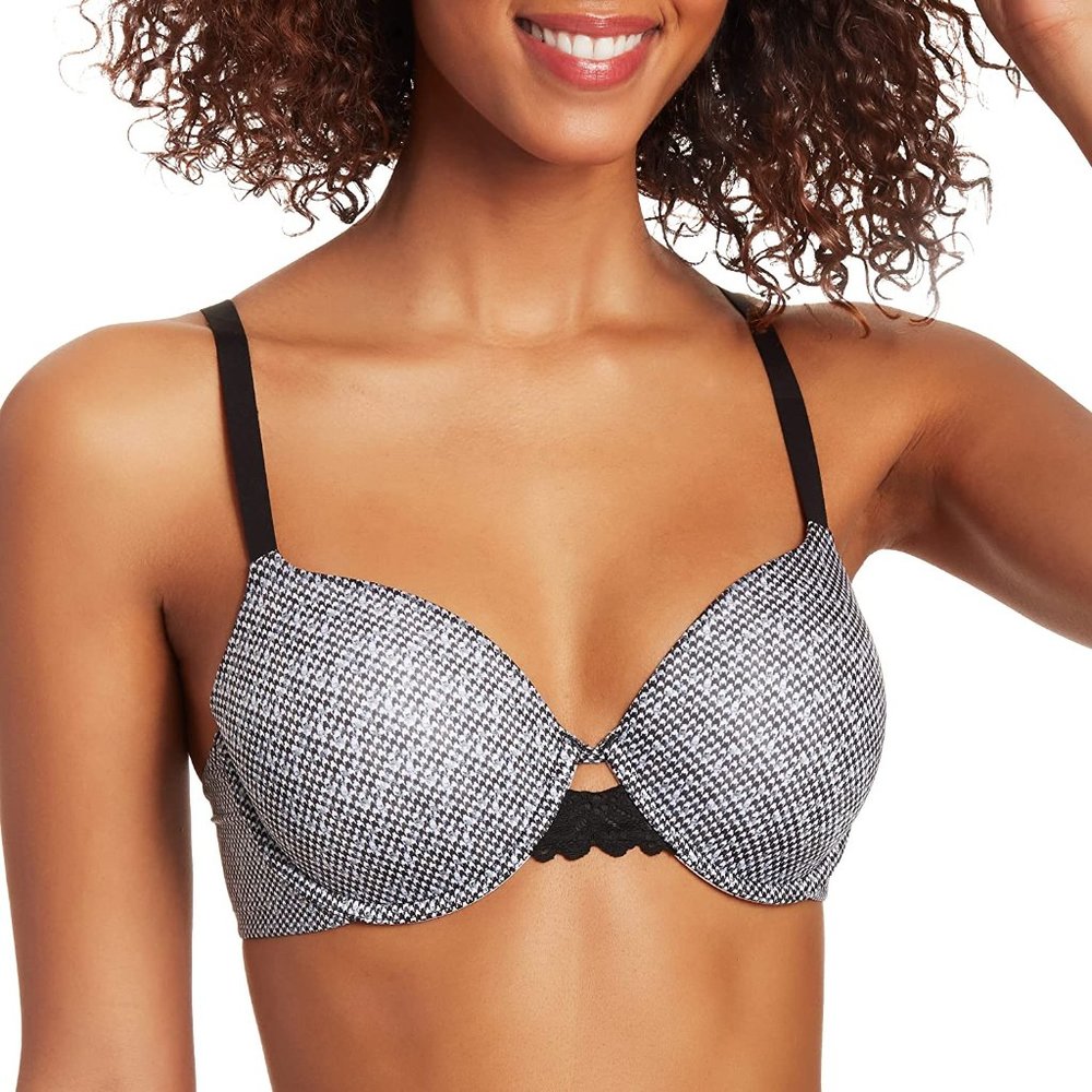 Maidenform Houndstooth 38D Full Coverage T Shirt Convertible Lined Underwire Bra